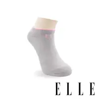 在飛比找momo購物網優惠-【ELLE】隱形運動短襪-淺灰(運動襪/隱形襪/女襪/慢跑襪