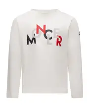 Moncler Enfant Logo Printed Crewneck T-Shirt 8Y,6Y,4Y,14Y,12Y,10Y white