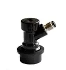 Black Liquid Ball Lock Coupler, Disconnect, ¼” MFL, Cornelius Tank, Corny Keg