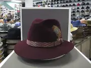 STETSON CARLSON FUR FELT FEDORA DRESS HAT