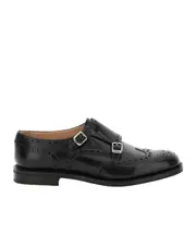 Church's Monk-Strap Buckle Detailed Brogue Shoes 36,37,38,39,40,41 BLACK