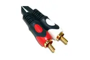 1.5m 2 RCA Stereo Audio Cable Gold Plated Hi-Fi Home Theatre DVD CD Player HDTV