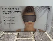 SHARPER IMAGE Weighted Comfort Eye Mask/ Promote relaxation and relax. New