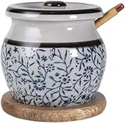 GDPKIALSLZ, Kitchen Pot Household Seasoning Box Spice Container Set Sugar Bowl With Spoon and Tray Spice Storage for Home Kitchen Can