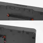 Temperature Display Digital Wall Clock with Adjustable Brightness Levels