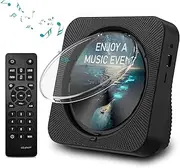 MICOCIOUS Portable CD Player with Bluetooth, Desktop CD Players with Dual HiFi Speakers for Home Music CD Player with LCD Screen/FM Radio/Dust Cover/AUX/USB Port