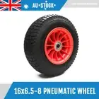 Pneumatic Wheelbarrow Wheel 16"-6.5-8 Cart Wagon Trolley Barrow Spare 25mm Bore