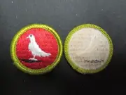 Pigeon Raising Merit Badge, Clear Plastic Back IN5