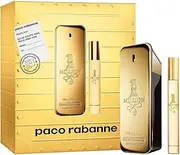 Paco Rabanne Men's One Million 2 Pieces Gift Set (Eau de Toilette 100 ml, Eau de Toilette Travel 20 ml)