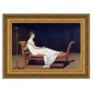Design Toscano Madame Juliette Recamier Framed Canvas Replica Painting: Small
