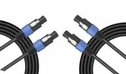 2 American Terminal TCSMSM25 Speakon Male to Speakon Male Speaker Cable (25 feet