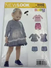 New Look S0956 0956 956 Baby Shirt Shorts Bloomers Pattern NB-L *Uncut*