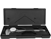 Tbest 2-Way Aluminum Alloy Shockproof Vernier Caliper, Measuring Tool with Dial, 0-150mm Calliper for Accurate Measurements