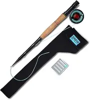REYR Gear - First CAST Fly Rod, Telescoping Travel Fly Rod and Reel Combo, Portable Fly Fishing Gear for Traveling and Backpacking, 6WT Fishing Rod