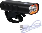 MOTHNUR USB Rechargeable Night Riding Bike Light Rainproof Front Headlamp with Multiple Lighting Modes Lightweight Bicycle Lamp for Safe Cycling