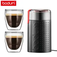 在飛比找PChome24h購物優惠-bodum 咖啡研磨機+雙層玻璃杯