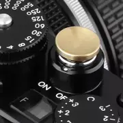 Haoge 12mm Metal Shutter Release Button for Nikon Zf DF Concave Surface Golden