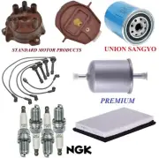 Tune Up Kit Filters Cap Wire Spark Plugs for Nissan Sentra L4; 1.6L 1995-1999