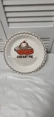 Cherry Pie Plate Wuth Recepie