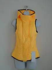 NWT LULULEMON BUYE Yellow Fleece Lined Hooded Glacier Women's Vest 4
