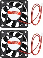 EMSea 2Pcs 5V 6015 Brushless Fan 6015 5V DC Brushless Cooling Fan Accessories for Camera Inverter Cabinet Refrigerator DVR TV Box Projector