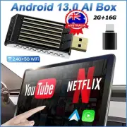 3in1 Wireless Carplay AI box Adapter & Android Auto with Netflix/YouTube WIFI AU