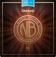 5 Sets D'Addario NB1253 Nickel Bronze Acoustic Guitar Strings Light Gauge 12-53