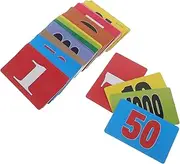MOLUCKFU Quest Chips 40 Pcs Plastic Learning Counters Poker Game Chips Math Learning Discs Boys and Girls Math Toys Score Counting Discs Calculation Tokens
