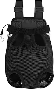 Pet Carrier Backpack | Dog Backpack Carrier Travel Bag | Cat Travel Backpack Legs Out, Dog Carrying Backpack, Adjustable Pet Carrier for Small Medium Dogs Cats