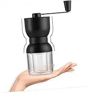 Luxshiny Hand Operated Coffee Machine Bean Grinder 4 Levels Porcelain Grinding Core Acrylic for Home