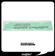 Oem Subaru" 4WD SUPER CHARGER" Sambar Rear Grade decal KS4 KV4 TT2 TV2 TW2 Kei
