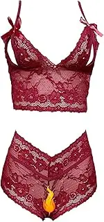 [Daospark] Sexy Lingerie for Women, Panties Underwear Bra Set Plus Size, 2 Piece