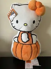 Sanrio Hello Kitty Halloween Pumpkin Decorative Pillow Plushie 2024 New