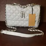 NWT Steve Madden Bezra Clutch Quilted Crossbody Light Blue