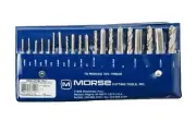 20 Pcs. Morse Cutting Tools Set No.105 M3 thru M12 Metric HSS Tap & Drill Set