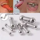 Studs Dumbbell Tongue Nail Large Size Tongue Nail Piercing Jewelry Tongue Ring