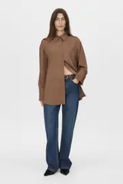 Cyphre Shirt in Chestnut Brown - CAMILLA AND MARC® C&M