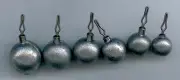 25 of 5/16 oz lead round drop shot weights ( BALL STYLE )