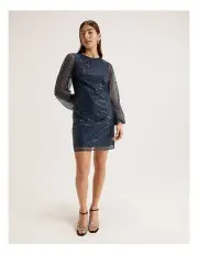[REVIEW] Venetian Sleeved Dress in Ink