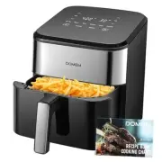 6.2 Qt 1500W Large-Capacity Air Fryer with Non-Stick Basket, 8-in-1 Multi