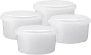 New Doshisha Ice Cube Cup, Plastic, Round, Medium, Set of 4, HS-19M from Japan