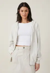 在飛比找ZALORA購物網優惠-Classic Zip-Through Hoodie