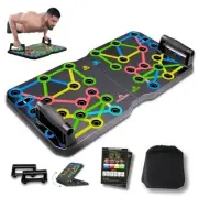 Push Up Board, Portable Multi-Function Foldable 10 in 1 Push Up Bar, Push up