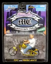 Jada Homie Rollerz Motorcycle Club MC Topo and Praying Mantis Lowrider Gold 1:24