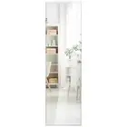 Frameless Rectangle Wall Mirror with Beveled Edge for Living Room Bedroom