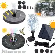 Solar Powered Water Feature Pump Garden Pool Pond Fish Aquarium Fountain &Filter