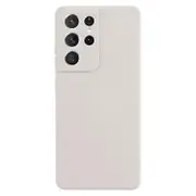 For Samsung Galaxy S21 Ultra 5G TPU Phone Case Fiber Lining Rubberized Cell Phone Cover