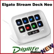 Elgato Stream Deck Neo – 8 Customisable Keys,2 Touch Points For Mac & PC