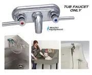 Master Equipment PRO PET GROOMING GROOMER TUB BATH CHROME FAUCET Bather Bathing