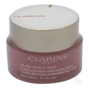 Clarins Multi-Active Jour Day Cream For Dry Skin 1.6oz Sealed In White Tstr Box